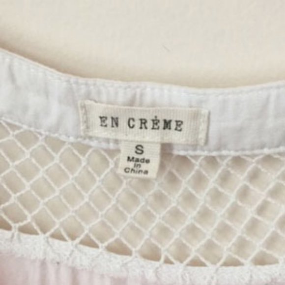 En Creme Lace Up Tunic Tank Size Small - Picture 3 of 5